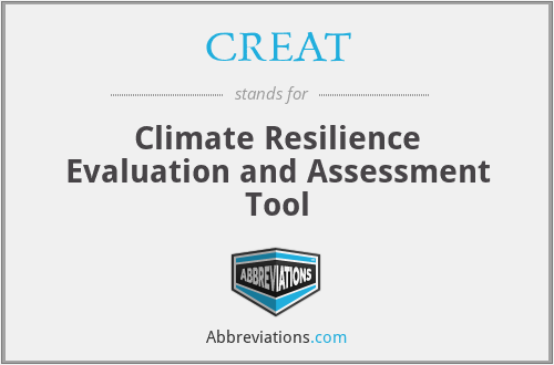CREAT - Climate Resilience Evaluation and Assessment Tool