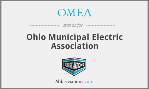 OMEA - Ohio Municipal Electric Association