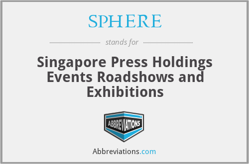 SPHERE - Singapore Press Holdings Events Roadshows and Exhibitions
