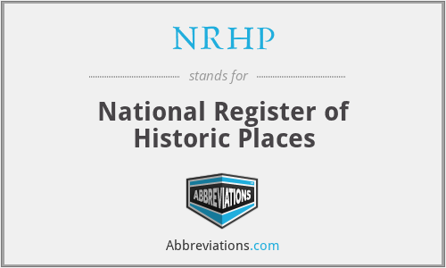 NRHP - National Register of Historic Places