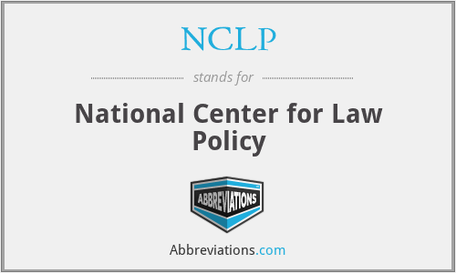 NCLP - National Center for Law Policy