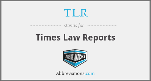 TLR - Times Law Reports
