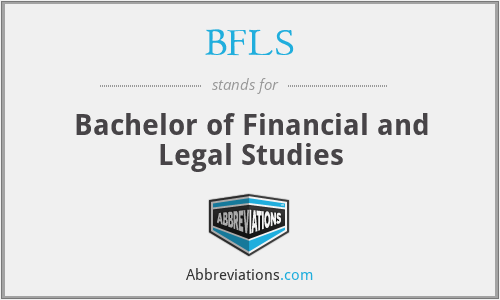 BFLS - Bachelor of Financial and Legal Studies