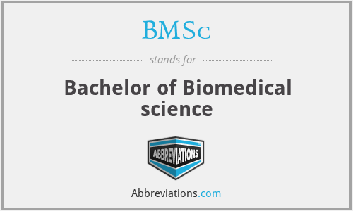 BMSc - Bachelor of Biomedical science