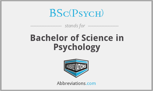BSc(Psych) - Bachelor of Science in Psychology