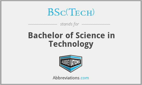 BSc(Tech) - Bachelor of Science in Technology