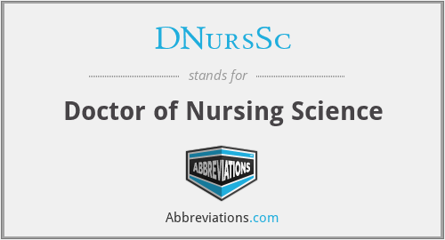 DNursSc - Doctor of Nursing Science