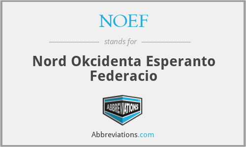 NOEF - Nord Okcidenta Esperanto Federacio