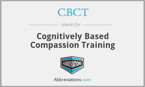 CBCT - Cognitively Based Compassion Training