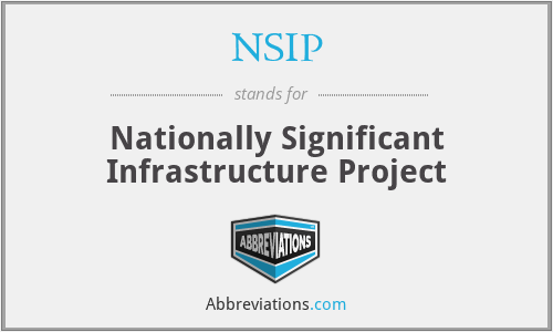 NSIP - Nationally Significant Infrastructure Project