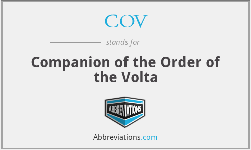 COV - Companion of the Order of the Volta