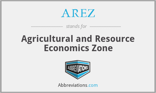 AREZ - Agricultural and Resource Economics Zone