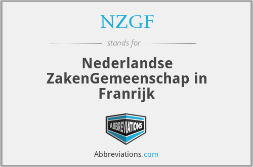 NZGF - Nederlandse ZakenGemeenschap in Franrijk