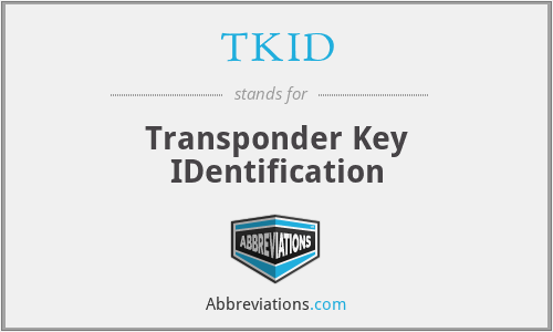 TKID - Transponder Key IDentification