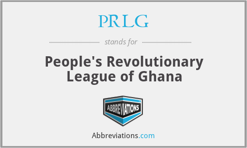 PRLG - People's Revolutionary League of Ghana