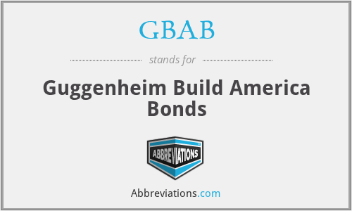 GBAB - Guggenheim Build America Bonds