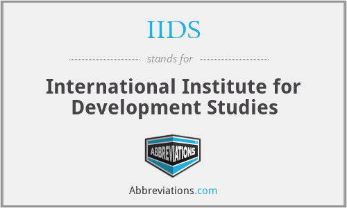 IIDS - International Institute for Development Studies