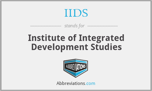 IIDS - Institute of Integrated Development Studies