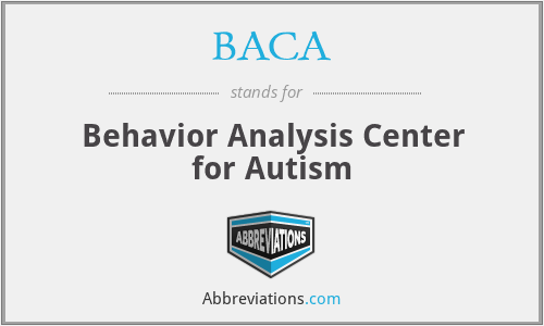 BACA - Behavior Analysis Center for Autism