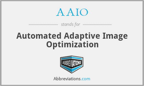 AAIO - Automated Adaptive Image Optimization