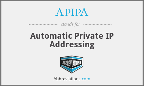 APIPA - Automatic Private IP Addressing