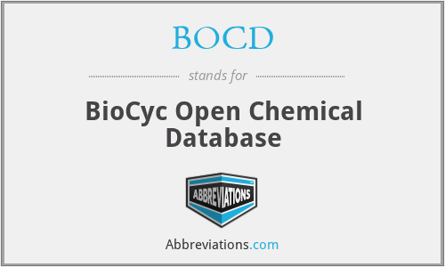 BOCD - BioCyc Open Chemical Database