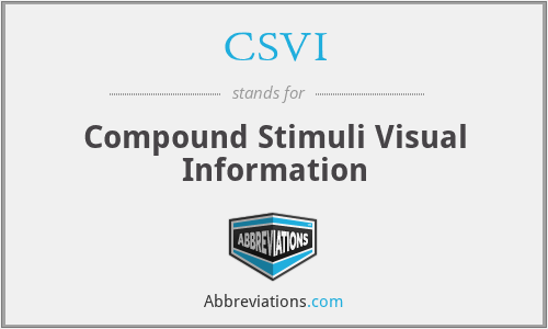 CSVI - Compound Stimuli Visual Information
