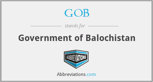 GOB - Government of Balochistan