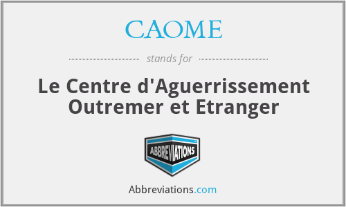 CAOME - Le Centre d'Aguerrissement Outremer et Etranger