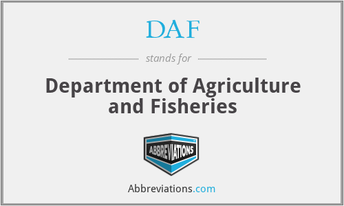 DAF - Department of Agriculture and Fisheries