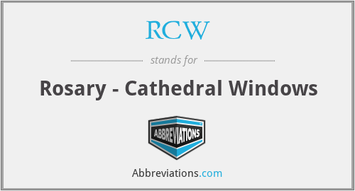 RCW - Rosary - Cathedral Windows