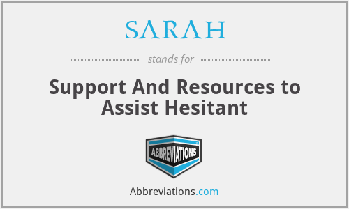 SARAH - Support And Resources to Assist Hesitant
