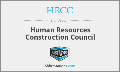 HRCC - Human Resources Construction Council
