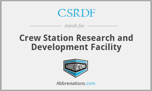 CSRDF - Crew Station Research and Development Facility