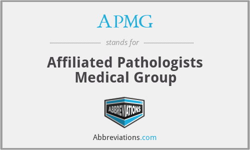 APMG - Affiliated Pathologists Medical Group
