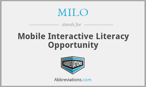 MILO - Mobile Interactive Literacy Opportunity