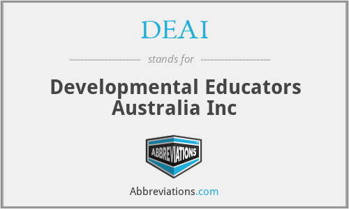 DEAI - Developmental Educators Australia Inc