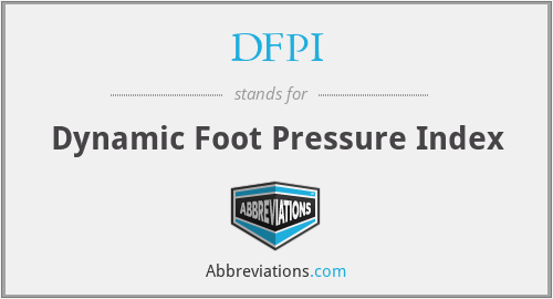 DFPI - Dynamic Foot Pressure Index