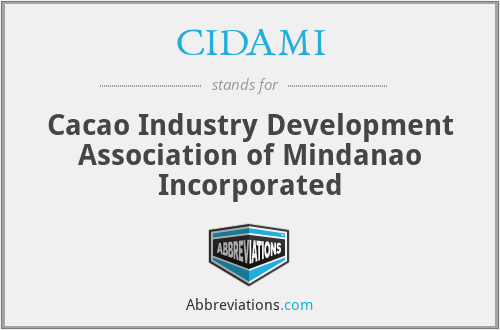 CIDAMI - Cacao Industry Development Association of Mindanao Incorporated
