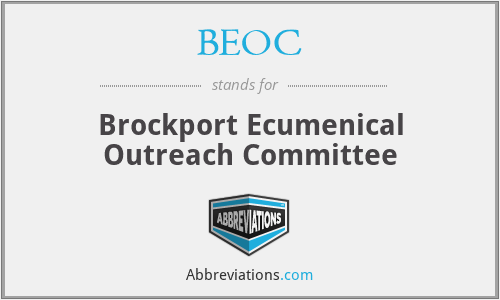 BEOC - Brockport Ecumenical Outreach Committee