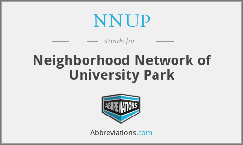 NNUP - Neighborhood Network of University Park