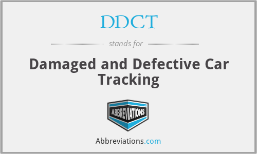 DDCT - Damaged and Defective Car Tracking