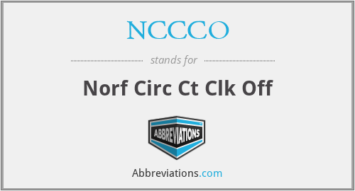 NCCCO - Norf Circ Ct Clk Off