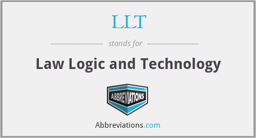 LLT - Law Logic and Technology
