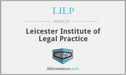LILP - Leicester Institute of Legal Practice