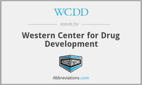 WCDD - Western Center for Drug Development