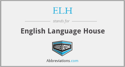 ELH - English Language House