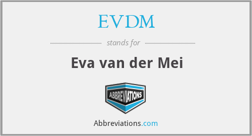 EVDM - Eva van der Mei