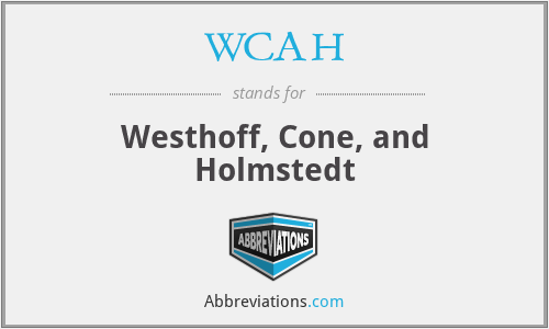WCAH - Westhoff, Cone, and Holmstedt