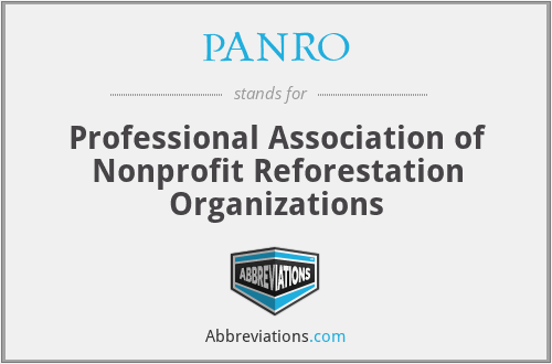 PANRO - Professional Association of Nonprofit Reforestation Organizations